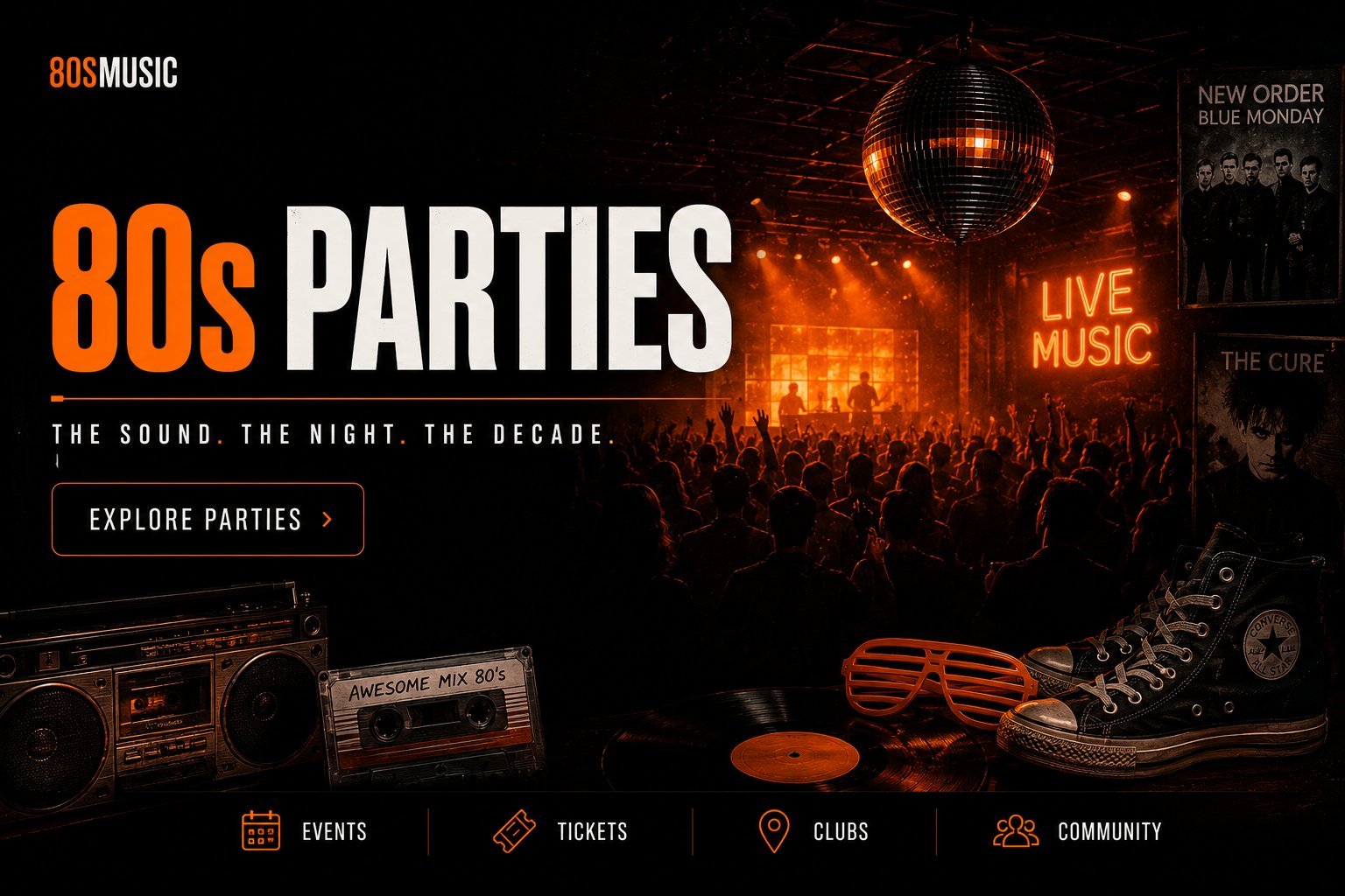 80s Parties - The Sound. The Night. The Decade.